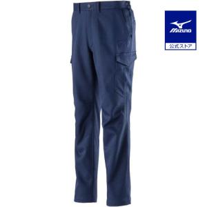 MIZUNO（ミズノ） ミズノ公式 ワークパンツ ストレッチ 制電 ネイビー