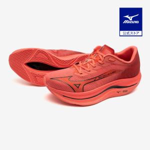 ミズノ公式 ウエーブリベリオンフラッシュ2 ランニング ユニセックス レッド×ブラック｜mizuno-shop