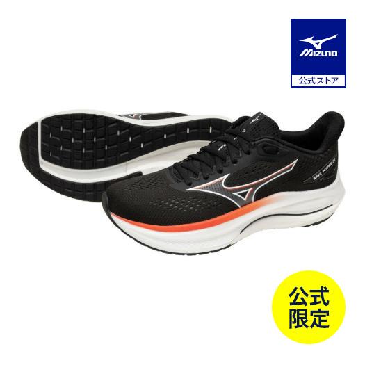 ミズノ公式 ミズノ直営限定 ウエーブインスパイア22 ランニング ブラックxホワイトxレッド メンズ
