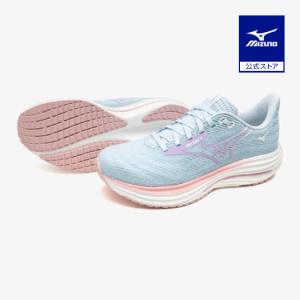 ミズノ公式 ウエーブライダー29 SW ランニング ライトブルー×パープル×ピンク レディース