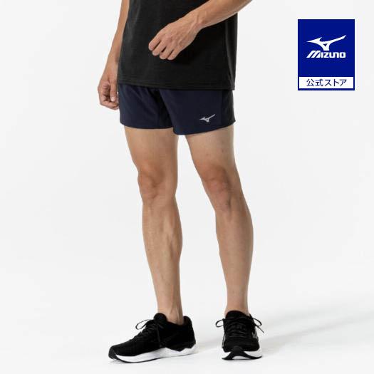 ミズノ公式 ランニング マルチポケットパンツ 6インチ ネイビー メンズ