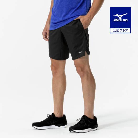 ミズノ公式 ランニング マルチポケットパンツハーフ 9インチ ブラック ユニセックス
