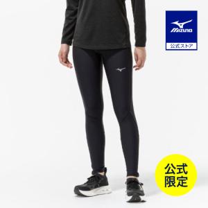 ミズノ公式 ミズノ直営店限定 ランニング リフレクティブ ロングタイツ ブラック レディース