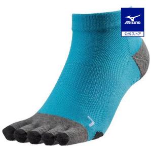 ミズノ公式 ランニングソックス5本指ソックス ユニセックス サックス クリアランス