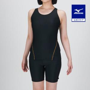ミズノ公式 アクアフィットネス用セパレーツ インセパ ブラック×ゴールド レディース