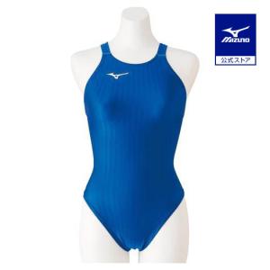 ミズノ公式 競泳用ハイカット レースオープンバック ジュニア ブルー｜mizuno-shop
