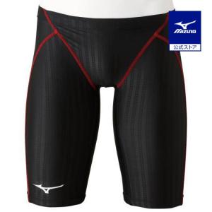 ASICS メンズ 競泳水着 アシックス ブラック（ラインカラー：イエロー