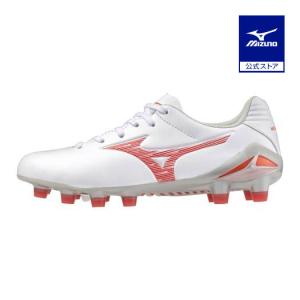 ミズノ公式 モナルシーダNEO III PRO Jr サッカー／フットボール ジュニア ホワイト×レッド｜mizuno-shop