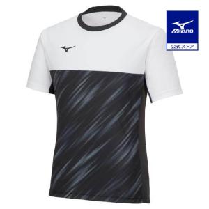 ミズノ公式 ソーラーカットグラフィックフィールドシャツ ユニセックス ブラック｜mizuno-shop