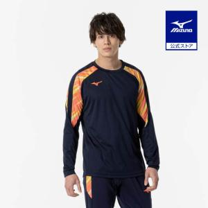 ミズノ公式 ロングスリーブフィールドシャツ ユニセックス ディープネイビー｜mizuno-shop