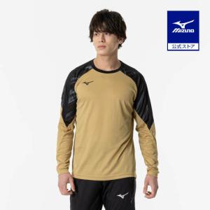 ミズノ公式 ロングスリーブフィールドシャツ ユニセックス サンドベージュ｜mizuno-shop