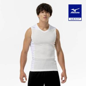 ミズノ公式 汗処理/通気 ドライエアロフローアイスインナーシャツ ホワイト ユニセックス｜ミズノ公式オンライン Yahoo!店