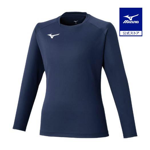 ミズノ公式 フィールドシャツ 長袖 ドレスネイビー ジュニア