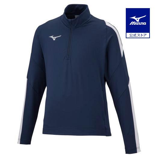 ミズノ公式 ストレッチニットシャツ ジュニア ドレスネイビー