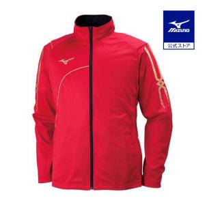 ラグビーチーム  ウォームアップウェア レッド/ネイビー　新品未使用 MIZUNO（ミズノ） ミズノ公式 ウォームアップシャツ メンズ レディース