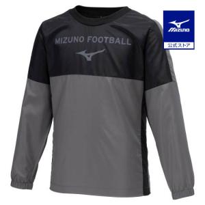 ミズノ公式 ピステシャツ ジュニア ブラック×チャコール｜mizuno-shop