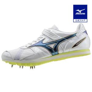 ミズノ公式 フィールドジオAJ 陸上競技 ホワイト×マジェスティックグリーン 陸上スパイク｜mizuno-shop