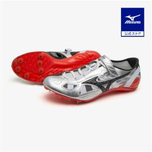 ミズノ公式 クロノインクス 9 単距離／ハードル ユニセックス シルバー×ブラック×レッド｜mizuno-shop