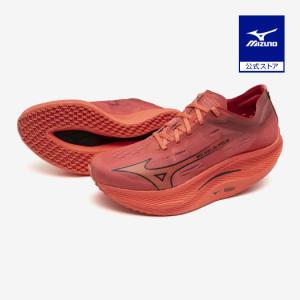 ミズノ公式 ウエーブリベリオンプロ2 ランニング ユニセックス レッド×ブラック｜mizuno-shop