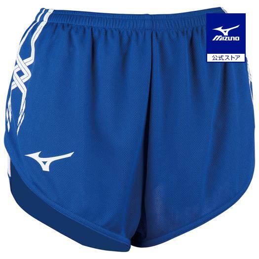 ミズノ公式 レーシングパンツ 陸上競技 レディース サーフブルー×ホワイト クリアランス