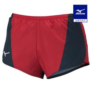 ミズノ公式 MTCレーシングパンツ 陸上競技 メンズ レッド×カレッジネイビー｜mizuno-shop