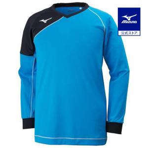 ミズノ公式 ゲームシャツ バレーボール ユニセックス ディーバブルー×ブラック