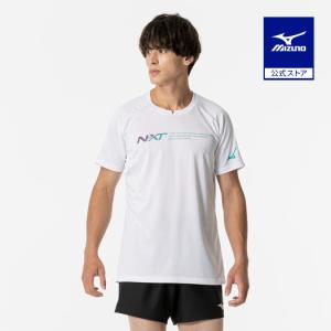 ミズノ公式 N-XTプラシャツ 半袖 バレーボール ユニセックス ホワイト×ターコイズ｜mizuno-shop