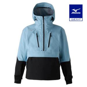 ミズノ公式 フリー スキーシェルプルオーバーパーカ ユニセックス ブルーグレー｜mizuno-shop