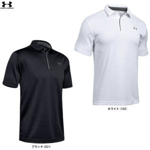 UNDER ARMOURゴルフ テック ポロスポーツ カジュアル ポロシャツ トレーニング 半袖 吸汗速乾 メンズ