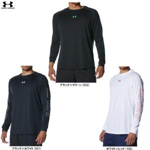 ◆メール便対応商品◆UNDER ARMOUR（アンダーアーマー）UAテック グラフィック ロングスリーブTシャツ（1381373）バスケットボール スポーツ 長袖 ロンT メンズ｜mizushimasports