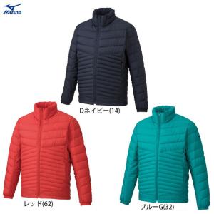 【ブルー/Lのみ】MIZUNO（ミズノ）テックフィルジャケット（32ME9535）BREATH THERMO ブレスサーモ スポーツ カジュアル アウター 防寒 撥水 メンズ