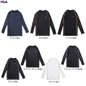 ◆メール便対応商品◆FILA（フィラ）レディース コンプレッションクルーネックシャツ（419402P）スポーツ トレーニング インナー ランニング 着圧 レディース