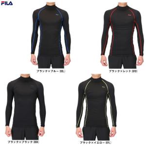 FILA（フィラ）メンズ 裏起毛 コンプレッション ハイネックシャツ（446952）トレーニング