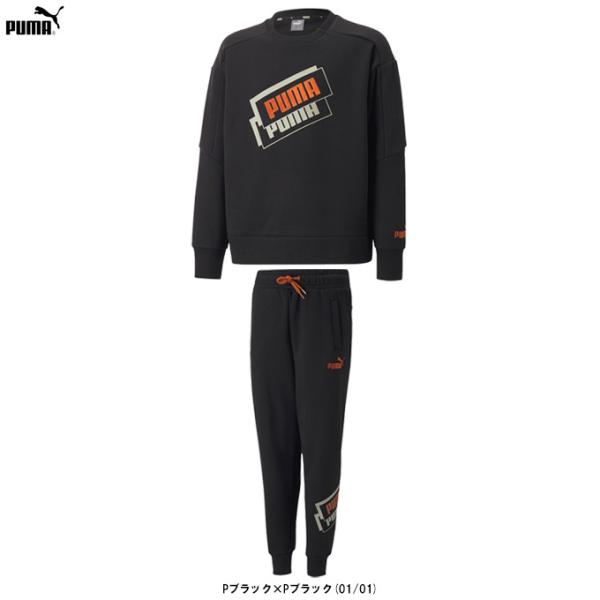 PUMA（プーマ）ALPHA HOLIDAY CREW FL ウェア パンツ 上下セット（67265...