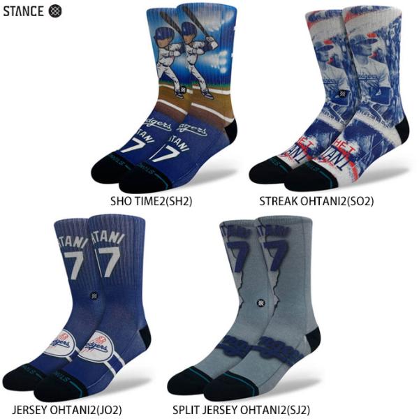 ◆メール便対応商品◆STANCE（スタンス）限定 大谷翔平 クルーソックス（A556A24）野球 ベ...