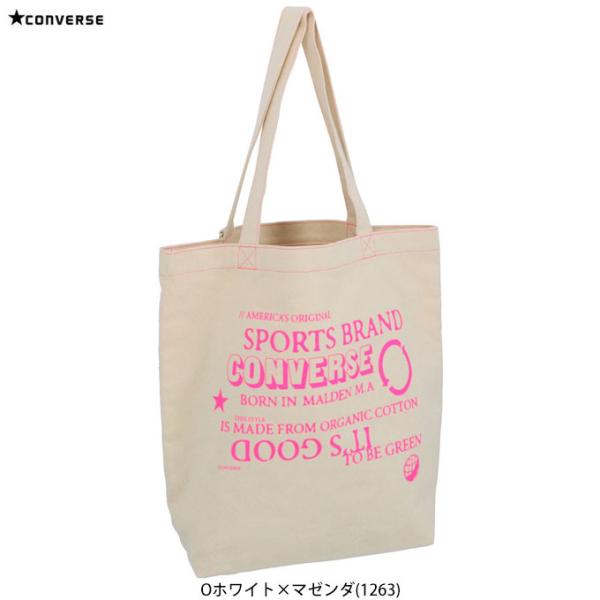 【Oホワイト×マゼンダのみ】CONVERSE（コンバース）トートバッグ（C2118073）スポーツ ...
