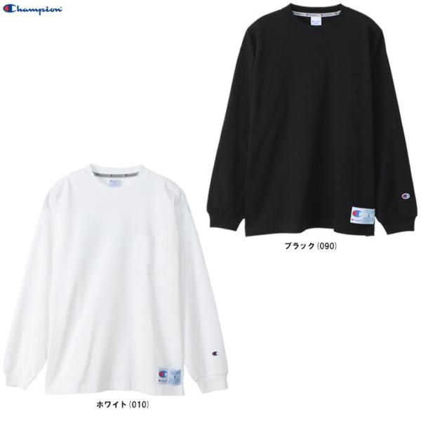 ◆メール便対応商品◆Champion（チャンピオン）ロングスリーブポケットTシャツ アクションスタイ...