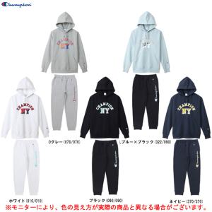 Champion（チャンピオン）フーデッド スウェット シャツ パンツ 上下セット（C3X112/C3X212）スポーツ セットアップ フード付き メンズ｜mizushimasports