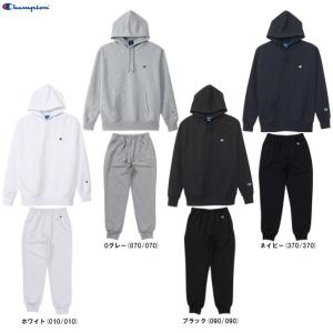 Champion（チャンピオン）フーデッドスウェットシャツ パンツ 上下セット（C3XS151/C3XS250）スポーツ パーカー フードあり セットアップ メンズ｜mizushimasports