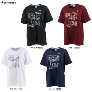 ◆メール便対応商品◆CONVERSE（コンバース）ウィメンズプリントTシャツ（CB321353）バスケットボール スポーツ トレーニング プラシャツ 半袖 レディース｜mizushimasports