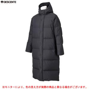 DESCENTEスーパーロングダウンコートスポーツ ロングコート ベンチコート ダウンジャケット アウター 防寒 フードあり メンズ
