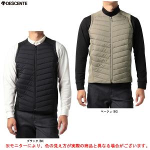 DESCENTES.F.TECH SHIELD ハイブリッドパデッドベストスポーツ カジュアル ランニング 防寒 ウェア 防風 メンズ