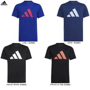 ◆メール便対応商品◆adidas（アディダス）U TR-ES LOGO Tシャツ（ECL93）スポーツ トレーニング ランニング 半袖 トップス 子供用 ジュニア キッズ｜ミズシマスポーツ株式会社