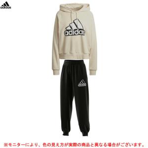 adidas（アディダス）W BLUV スウェットフーディ パンツ 上下セット（IR914/BZ09...