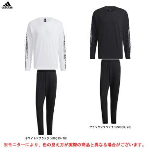 adidas（アディダス）WRD ルーズ LT 長袖Tシャツ スウェットジョガーパンツ 上下セット（N1382/SX109）スポーツ ランニング メンズ｜mizushimasports