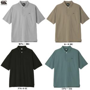 Canterbury（カンタベリー）S/S H SHIELD POLO（RSU32624）ラグビー 半袖 ポロシャツ カジュアル 男性用 メンズ
