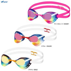 VIEW VIEW(ビュー) 競泳用ゴーグル ミラーレンズ(クリアブルー VIEW VIEW(ビュー) 競泳用ゴーグル ミラーレンズ(クリアブルー