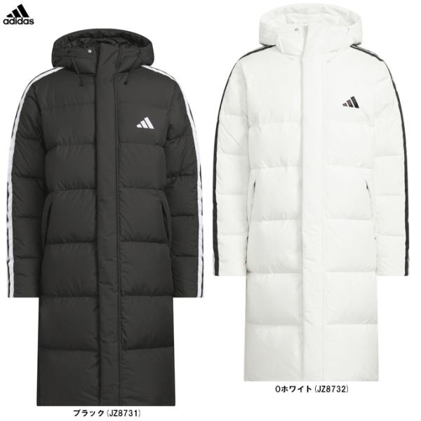 adidas（アディダス）スリーストライプス レギュラーフィット ロング ダウン コート（WF945...