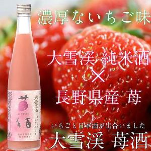 母の日 プレゼント 大雪渓 苺酒 500ml （大雪渓酒造/長野） だいせっけい いちござけ リキュール アルコール度数8度 イチゴの酒｜mizusinsaketen