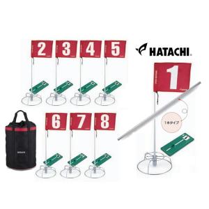 8ホールセット(80cm固定ポール)BH1505＋収納ケースBH7301 羽立工業 グラウンド・ゴル...